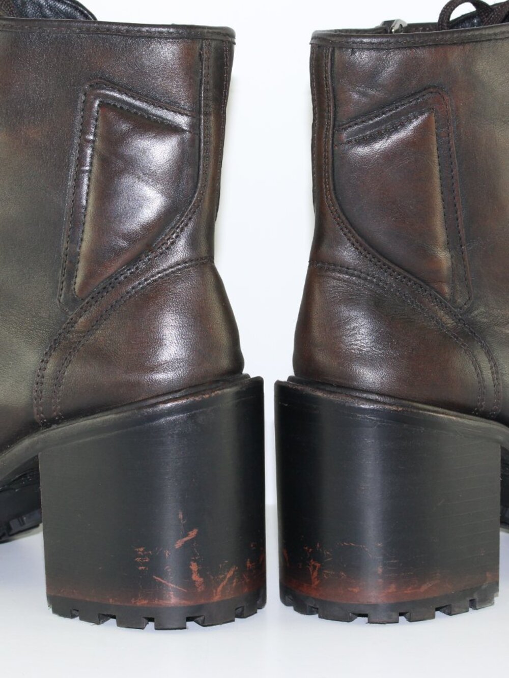 Thursday Boot Company Women High Heel Brown Leather Boots (11 US) - Picture 8 of 11